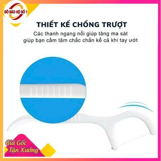 Tăm chỉ nha khoa siêu mảnh 1 hộp 50 cái, làm sạch kẽ răng, chăm sóc răng miệng yoyostore