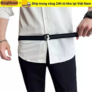 SNUGHOUSE Dây thắt lưng đàn hồi chống nhăn, chống trượt, Áo sơ mi giữ đai kinh doanh Nylon tốt nhất