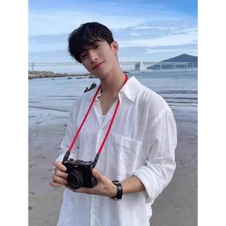 Áo sơ mi pha trộn vải lanh cotton trưởng thành cao cấp phong cách đường phố cổ điển dành cho nam và nữ