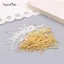 AqToCna 200 Chiếc 35 Mm Mini Dây Kim Loại Kẹp Mắt Đính Hạt Nhỏ Mở Đầu Mắt Chân Kim Cho DIY Thủ Công Bông Tai Phụ Kiện Trang Sức AqToCna