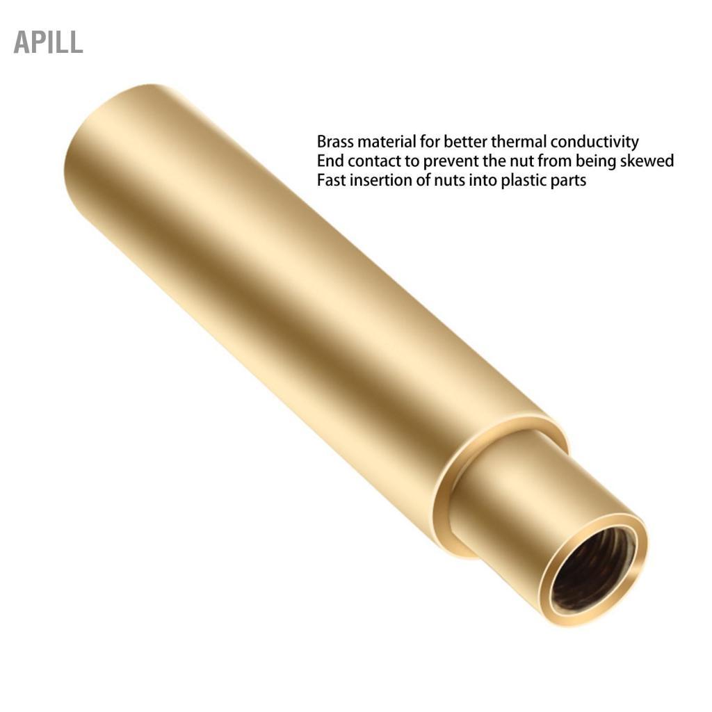 Apill Bộ Nhiệt Lắp Đầu Cho Kích Cỡ M2 M2.5 M3 M4 M5 M6 1/4 Inch M8 Mỏ Hàn 3D Máy In Người Dùng Đa Năng 936 Đầu Đầu
