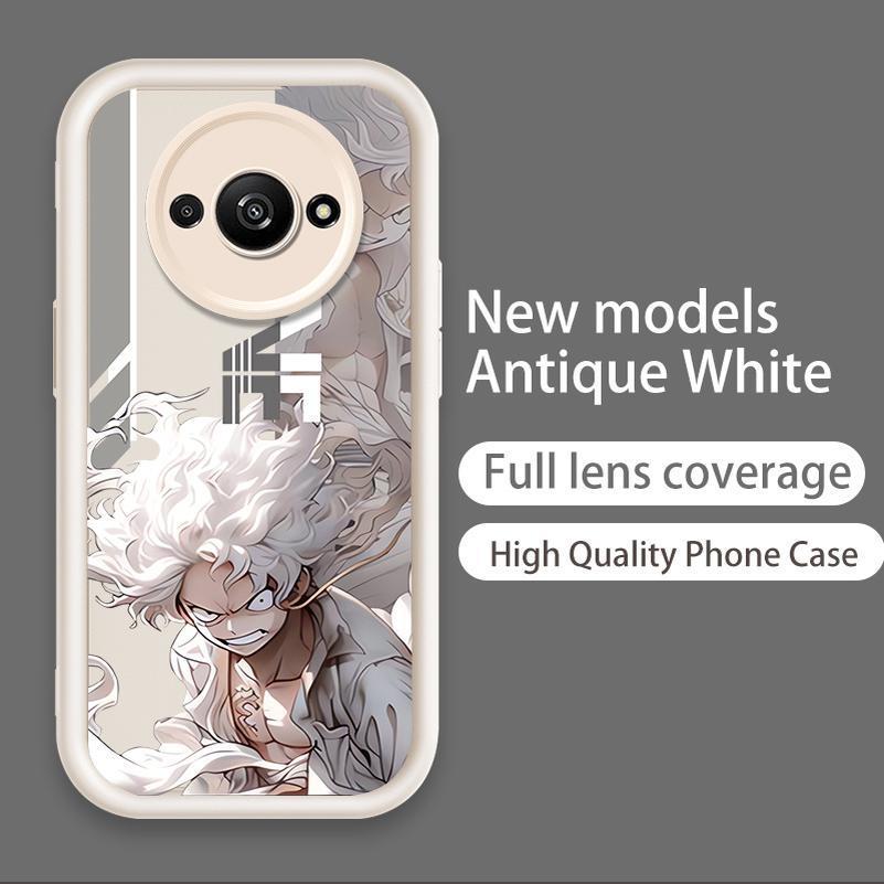 Ốp Lưng Cho Redmi A3 / POCO C61 4G Hoạt Hình Silicon Mềm TPU One Piece Five Gear Luffy Angel Eye Vỏ Điện Thoại Chống Sốc