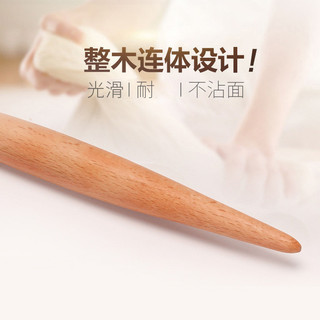 Beech Mũi Nhọn Cán Handmade Gỗ Chắc Chắn Bề Mặt Mũi Nhọn Pin Đa Năng Bề Mặt Pin 6KVC