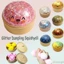 Sản phẩm bán chạy Long lanh Bánh bao Squishy Bóng giảm căng thẳng, Bánh bao lấp lánh màu hồng hiếm Đồ chơi mềm mại và dễ thương, Hộp mù bí ẩn