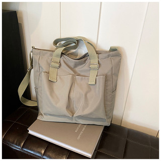 Vải Oxford giản dị sành điệu màu trơn đơn giản phiên bản Hàn Quốc Túi đeo vai tote thời trang hợp thời trang dành cho nữ