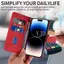 YJD Ốp Lưng Cho Honor 600 Pro Đường Cong Khe Cắm Thẻ Da Dây Đeo Tay Chống Rơi Vỏ Điện Thoại