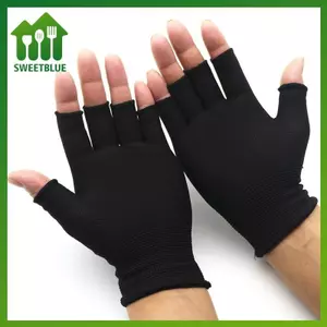 Găng Tay Không Ngón Nửa Ngón Len Cotton Cho Nam và Nữ