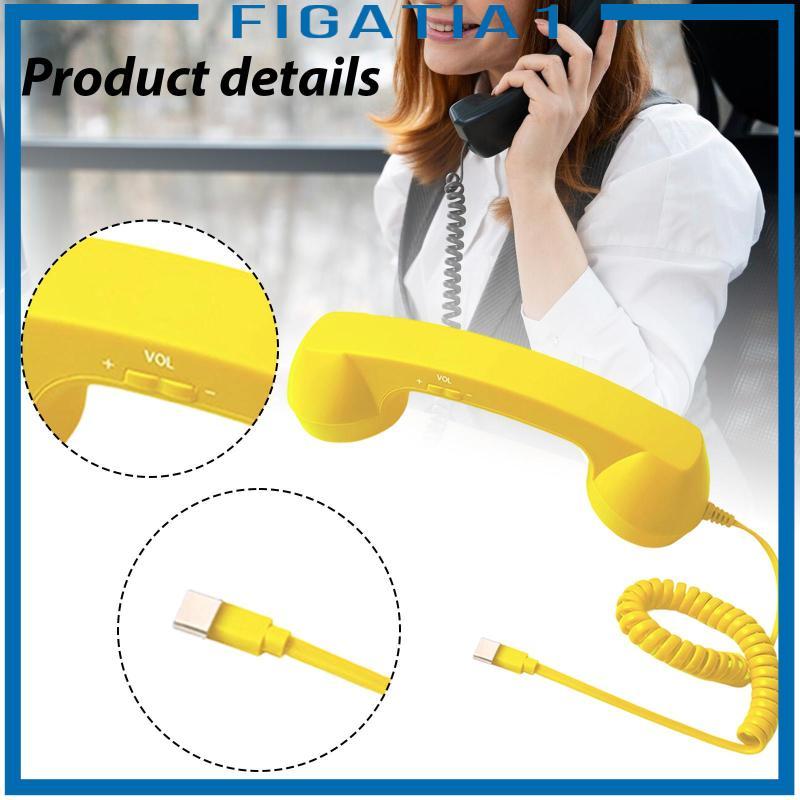 Điện thoại cổ điển Điện thoại cầm tay ABS có dây Cắm micro Loa giảm tiếng ồn