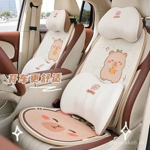 Màu Xanh Mưa Đệm Ghế Ô Tô Hoạt Hình Dễ Thương Đệm Ghế Ô Tô Bốn Mùa Đa Năng Kapibara Ghế Ô Tô IU0V