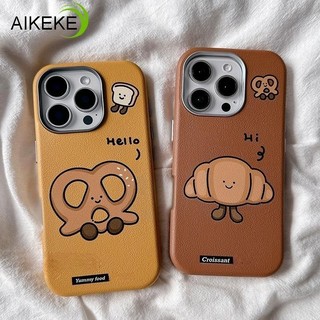 Ốp Điện Thoại Da PU Bánh Mì Dễ Thương Cho Infinix Hot 70 60 Pro Plus 60i 50 Smart 20 10 Note 60 50X 50S 50 Pro Plus 5G 4G Cặp Đôi Vỏ Mềm Chống Rơi