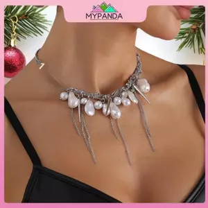 Mặt Dây Chuyền MYPANDA Cho Nữ, Kim Loại và Ngọc Trai, Phù Hợp Thời Trang và Làm Quà Tặng