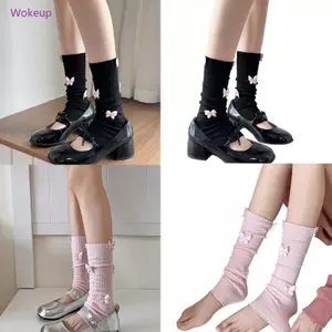 Vớ bé gái phong cách ballet có gân đàn hồi, co giãn tốt, thiết kế ngọt ngào theo chuẩn mực Nhật Bản