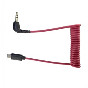 Yoo Co Giãn 40Cm 3 5Mm Đến Loại C Mics Cáp Cho RODE GO GO II Mics Với Thiết Kế Giảm Căng Thẳng Gia Cố