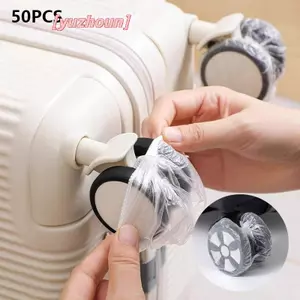 Bộ 50 Bánh Xe Hành Lý Dùng Một Lần Vỏ Bảo Vệ Đa Năng Chống Bụi Tay Co Giãn Cho Ghế Văn Phòng Bánh Xe Bảo Vệ Phim