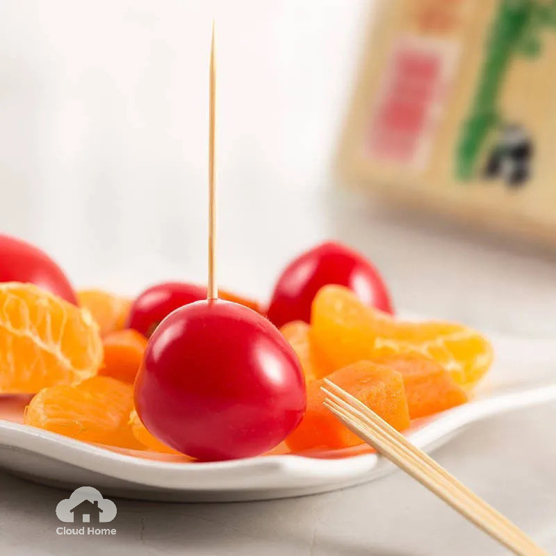 🌤️COD🌤️60 /140 Gói tăm trúc xỉa răng, ăn hoa quả gia dụng, tăm tre hai đầu