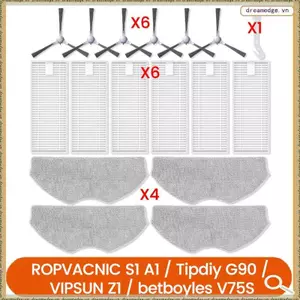 Bộ lọc Bàn chải lau nhà cho ROPVACNIC S1 A1 cho Tipdiy G90 cho VIPSUN Z1 cho Robot hút bụi, phụ kiện