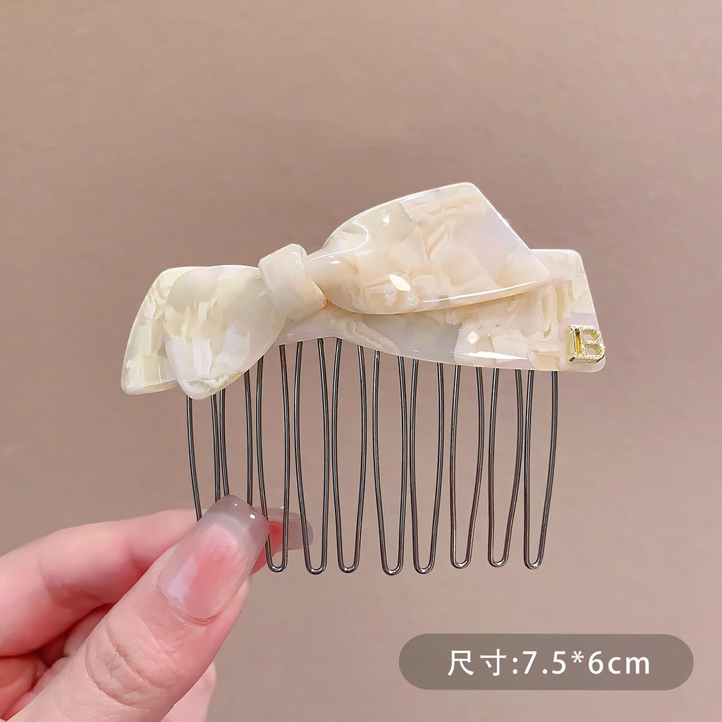 Kẹp tóc nơ axit axetic hợp thời trang dành cho nữ