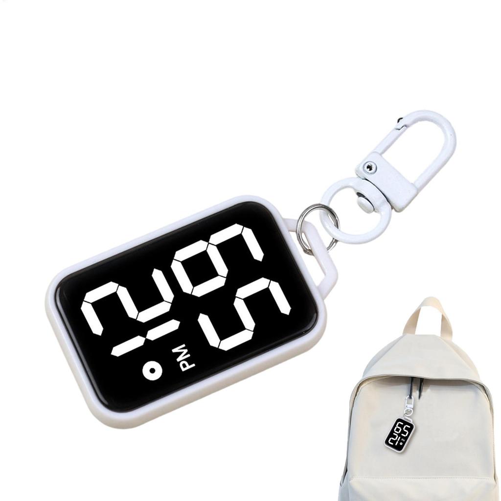 Màn hình kỹ thuật số LED Móc khóa bỏ túi Đồng hồ ba lô Phụ kiện Đồng hồ kỹ thuật số di động dành cho học sinh Người lớn Cuộc họp mueadsyvn