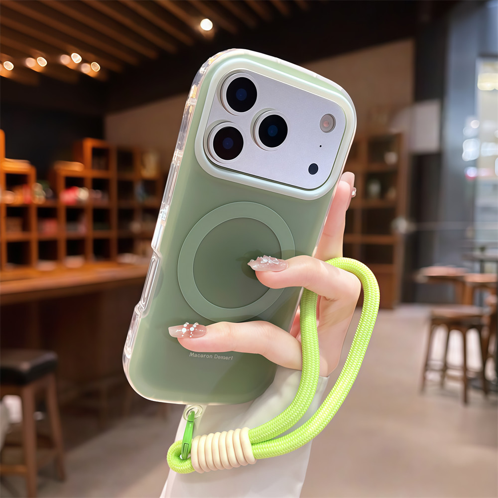 Ốp điện thoại từ tính màu tương phản mờ cho iPhone 17 Pro Max 16 13 14 15 pro max Bảo vệ ống kính chống rơi Vỏ cứng bảo vệ điện thoại