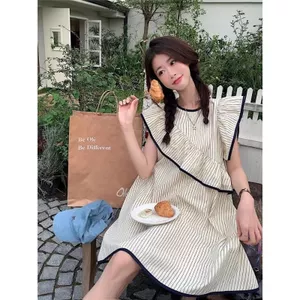 Váy ngắn tay bay kiểu Pháp, dáng A xòe, phù hợp mùa hè