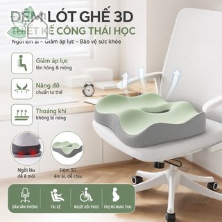 Đệm ngồi 3D tiện dụng Memory Foam Coccyx Relief Ghế văn phòng Gối hỗ trợ hông