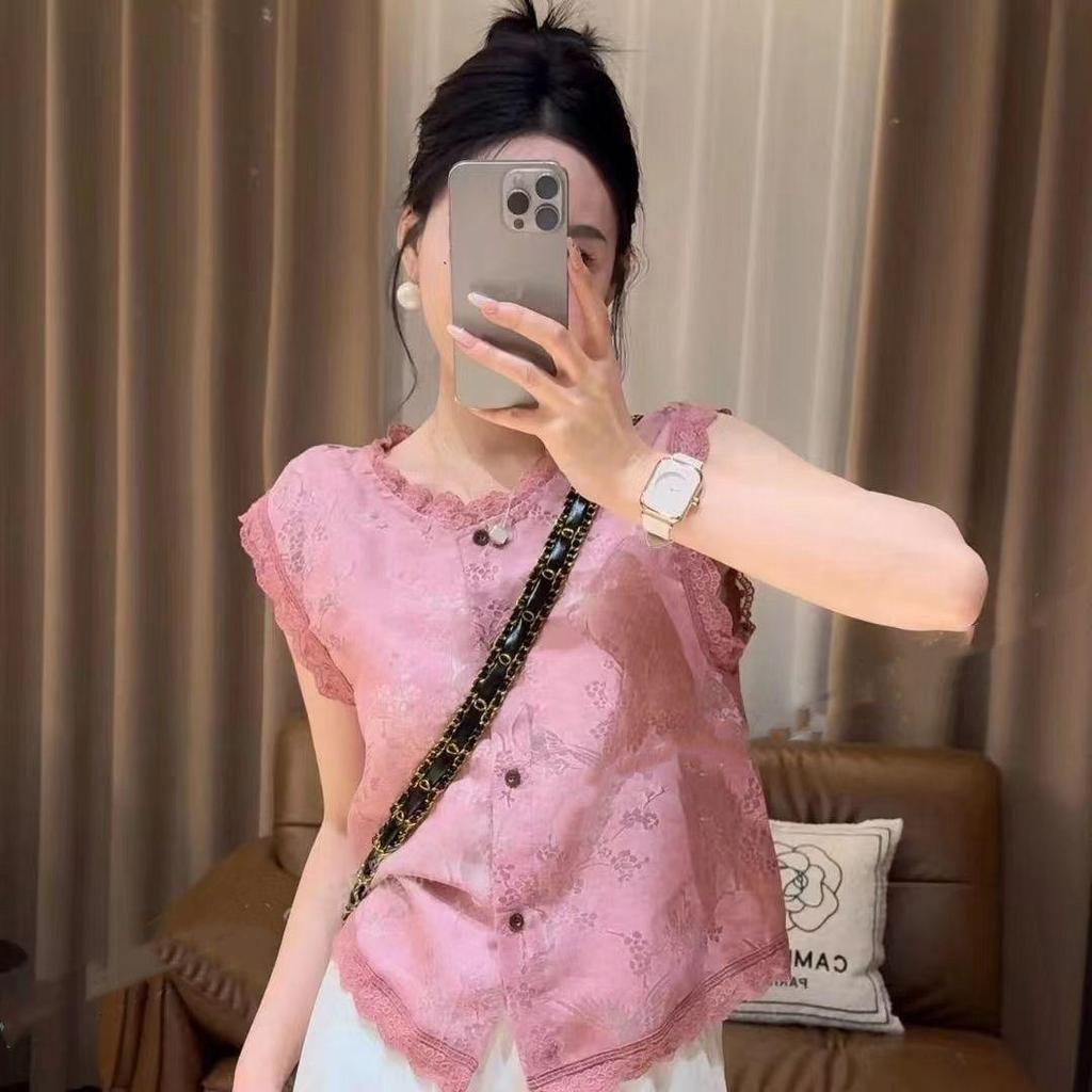 Áo Vest Ren Áo Sơ Mi Phối Kiểu Pháp Sang TrỌng - Thời Gian Có Hạn Seckill