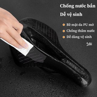 Yên Xe Đạp Thể Thao Đường Trường Pu Nubuck, Thoải Mái Và Êm Ái