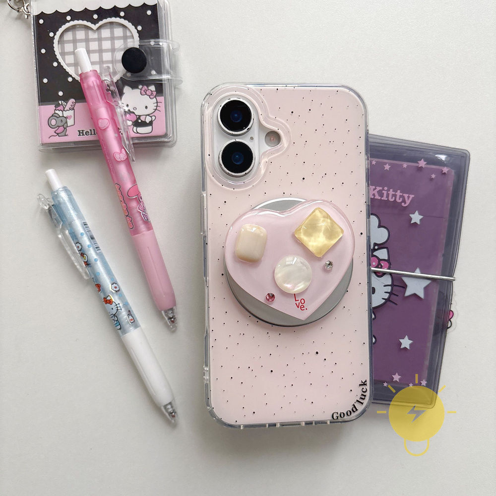Phone Case For iPhone 17 Pro Max 16 15 14 13 with Griptok TPU Magnetic Splash-ink Aesthetic Korean Cute