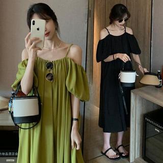 Fat MM Summer phiên bản Hàn Quốc dáng rộng, style Pháp, off-shoulder, size lớn