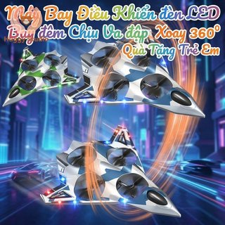 Máy bay điều khiển từ xa EP Foam LED Light 360 Xoay ổn định Chuyến bay Đồ chơi trẻ em Quà tặng