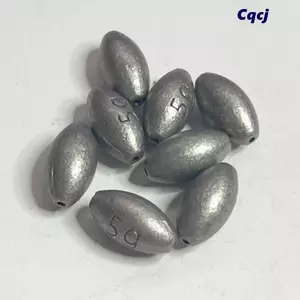 C QCJ - Bộ 20 Chiếc Chì Câu Cá Hình Ô Liú, Trọng Lượng Từ 0.4g Đến 4g