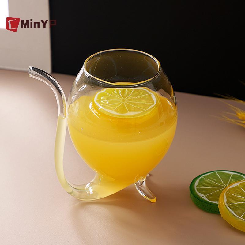 CyinYP Whisky Thủy Tinh Chịu Nhiệt Suing Nước Uống Sữa Ống Hút Cốc Sáng Tạo Kính Chất Lượng Cao Cốc Thủy Tinh Vinh Quang