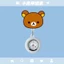 Rilakkuma Có Thể Thu Vào Y Tá Treo Tường Đồng Hồ Kéo Y Tế Dễ Thương Ngực Đồng Hồ Bác Sĩ Bỏ Túi Đồng Hồ Sinh Viên Thi Dạ Quang