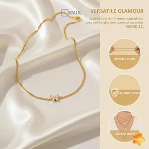 Vỏ sò bướm trang sức quyến rũ dành cho nữ, phù hợp cho kỳ nghỉ bãi biển và sự kiện thời trang mới