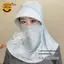 AqToCna Mùa Hè Băng Lụa Mũ Dành Cho Nữ Mũ Chống Nắng Có Thoáng Khí Chống Nắng Ngoài Trời Đi Xe Đạp Mũ Đi Biển Tấm Che Vành Rộng Chống Tia UV Sunhat AqToCna
