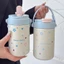 Ngôi Sao May Mắn Rơm Cốc Dung Tích Lớn Bé Gái Cao Cấp Giữ Nhiệt Học Sinh Niche Cốc Nước Chống Va Chạm