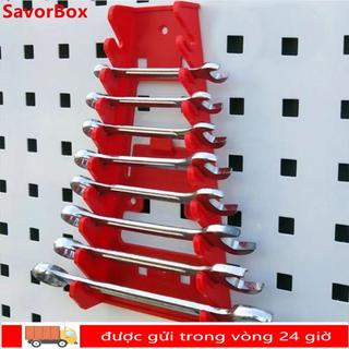 Giá đỡ cờ lê SAVORBOX, Giá đỡ cờ lê treo tường bằng nhựa, Chất lượng cao Bền bỉ Dụng cụ sắp xếp chuyên nghiệp Móc nhà