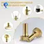 Núm công tắc bật / tắt thay thế, Công tắc đèn bằng đồng 4 núm xoắn kích thước tiêu chuẩn