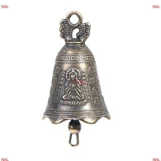 [NA] 2 Chiếc Chuông Cổ Trung Quốc mini Đồng Đồng Điêu Khắc Cầu Nguyện Guanyin Chuông MỚI