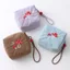 Túi trang điểm FAVORITEGOODS, Ly hợp vải nữ đa năng hình nấm, Hộp đựng cáp dữ liệu ví đựng tiền xu di động đa năng dễ thương
