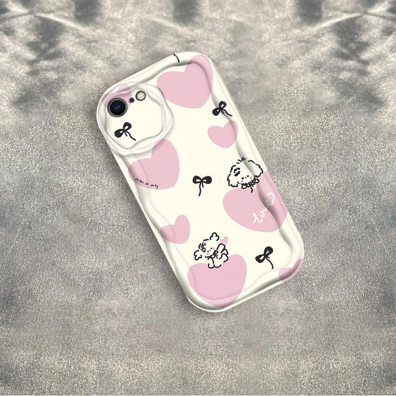 Thích Hợp Cho iPhone 6 6S 6 Plus 6S Plus 7 8 Plus SE 2020 3D Mềm TPU Nơ Tình Yêu Vỏ Điện Thoại Chống Sốc