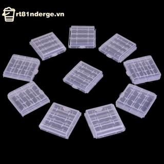 Ge 10x Hộp Đựng Nhựa Hộp Bảo Quản Cho Pin AA AAA Có Thể Sạc Lại n