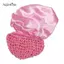 AqToCna 2 Trong 1 Bọc Nắp Bonnet Cho Ngủ Móc Lưới Bọc Mũ Cho Lụa Báo Chí Tóc Xoăn & Tóc Giả Bảo Vệ Bonnets Mềm Cho Nữ AqToCna