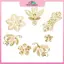 MYPANDA 50 Chiếc Vintage Lá Kim Loại Filigree Hoa Lát Quyến Rũ DIY Thủ Công Trang Sức Làm.
