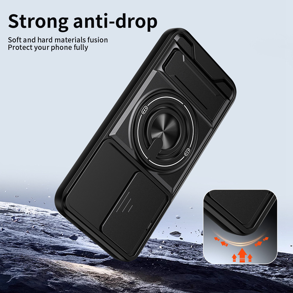 Ốp Điện Thoại Giá Đỡ Nhẫn 360 Thích Hợp Cho OPPO A6 Pro A78 A58 A77 A59 A3 A60 4G 5G Dây Trượt Bảo Vệ Camera Chân Đế Thẳng Đứng Gắn Xe Từ Tính Vỏ Bảo Vệ Chống Sốc