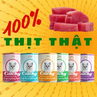 Pate Catchy [12 - 24 Lon] [ 400g ] dành cho mèo con và mèo trưởng thành ___