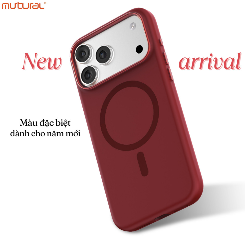 [ Chính hãng ] Ốp Lưng Mutural Silicone Chống Bẩn Hỗ Trợ Sạc Từ Tính Magnetic Kháng Vân Tay Cho iPhone