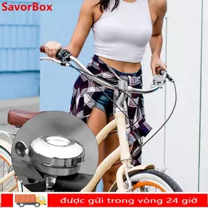 SAVORBOX Chuông Xe Đạp, Phụ Kiện Đi Xe Đạp Kim Loại Chuông Báo Động Xe Đạp, Cổ Điển Bạc Lớn Thể Thao Ngoài Trời Đi Xe Đạp Sừng An Toàn Quà Tặng Trẻ Em