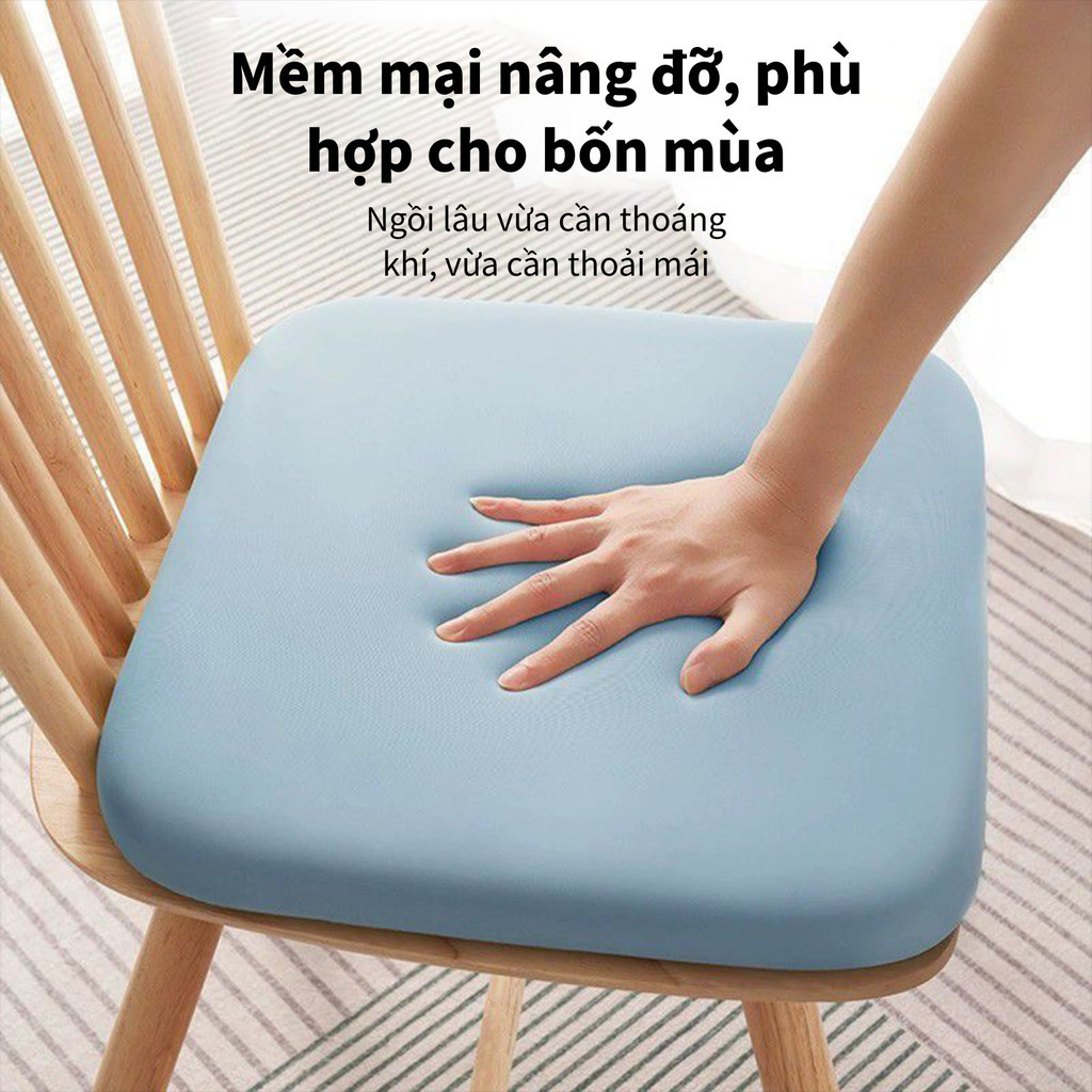 Đệm Ngồi Cao Su Non Siêu Đàn Hồi – Thoáng Khí, Giảm Ê Mông, Lý Tưởng Cho Dân Văn Phòng, Học Sinh, Lái Xe, Ngồi Bệt