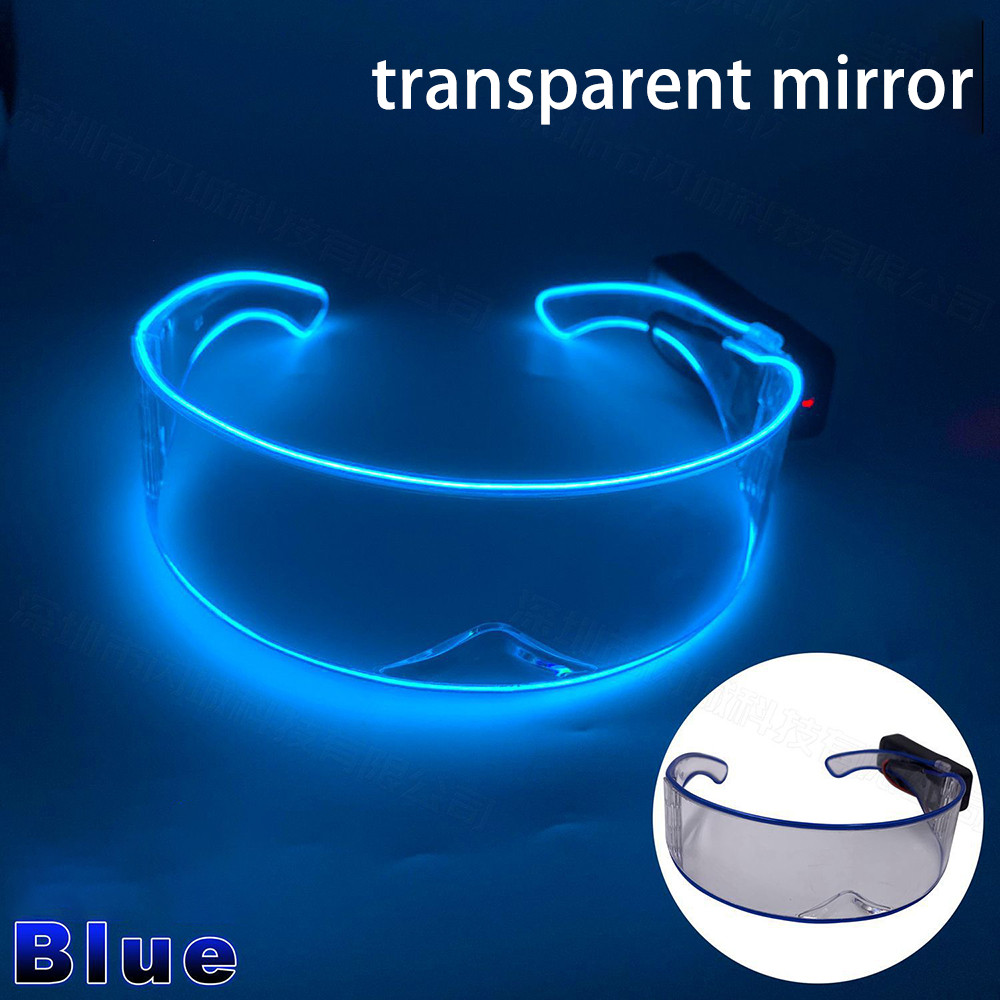 Punk LED Kính Mát Không Dây Sáng Lên Kính Cho Nam Nữ Kính Phát Sáng Phụ Kiện Tiệc Cho Cosplay Thanh Vũ Vật Dụng